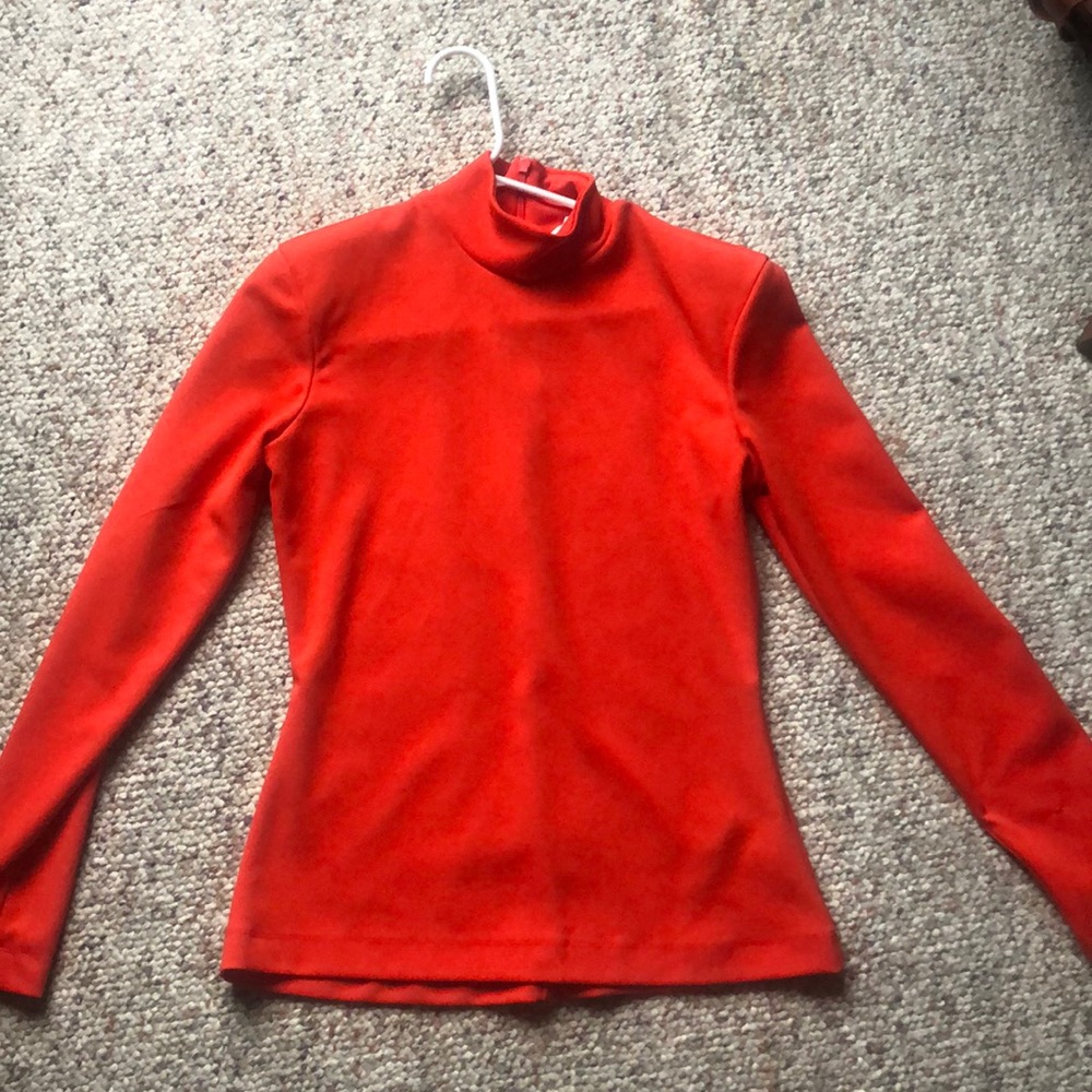 Orange Turtleneck